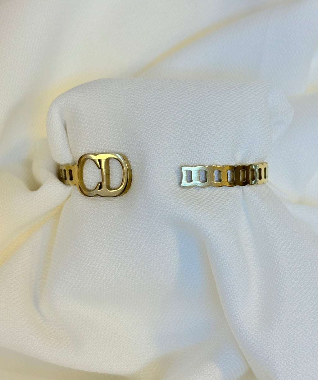 Stainless Steel Christian Dior Cuff