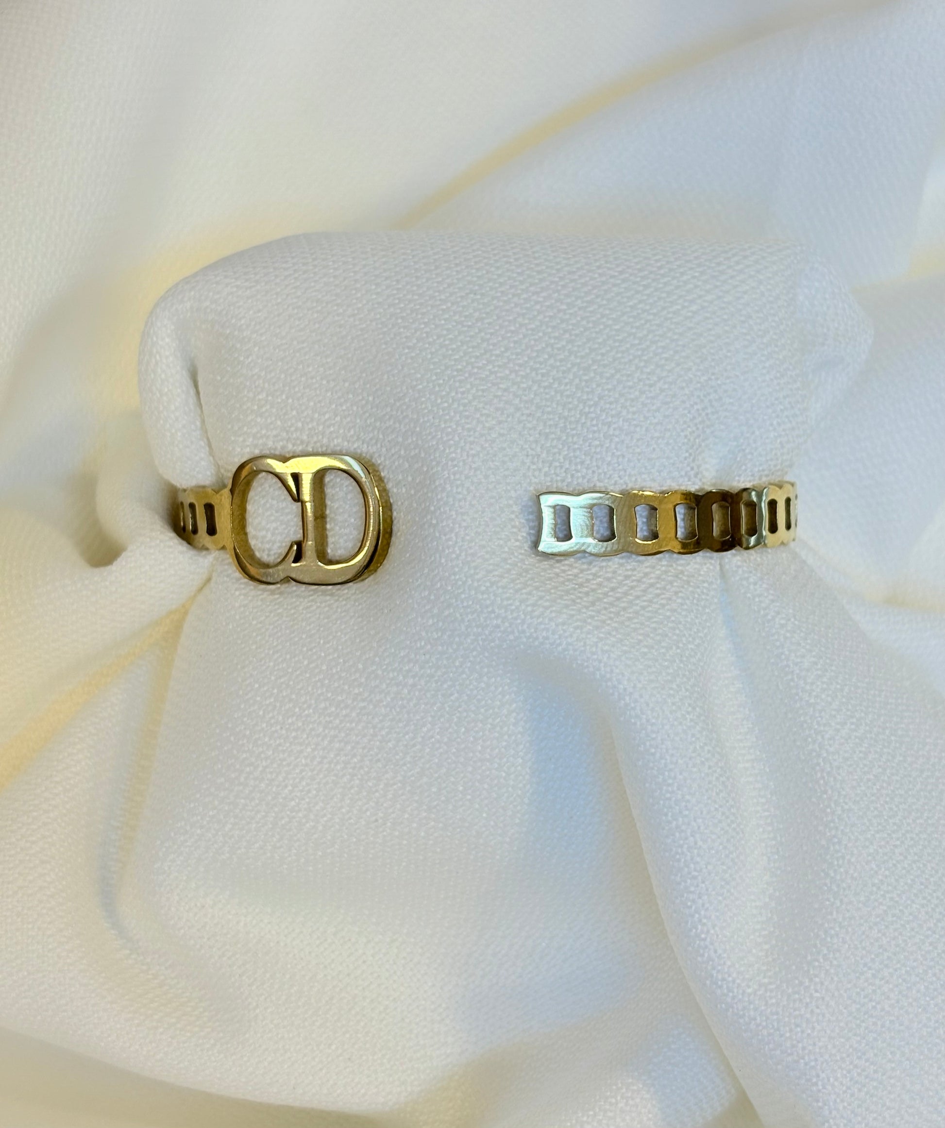 Stainless Steel Christian Dior Cuff