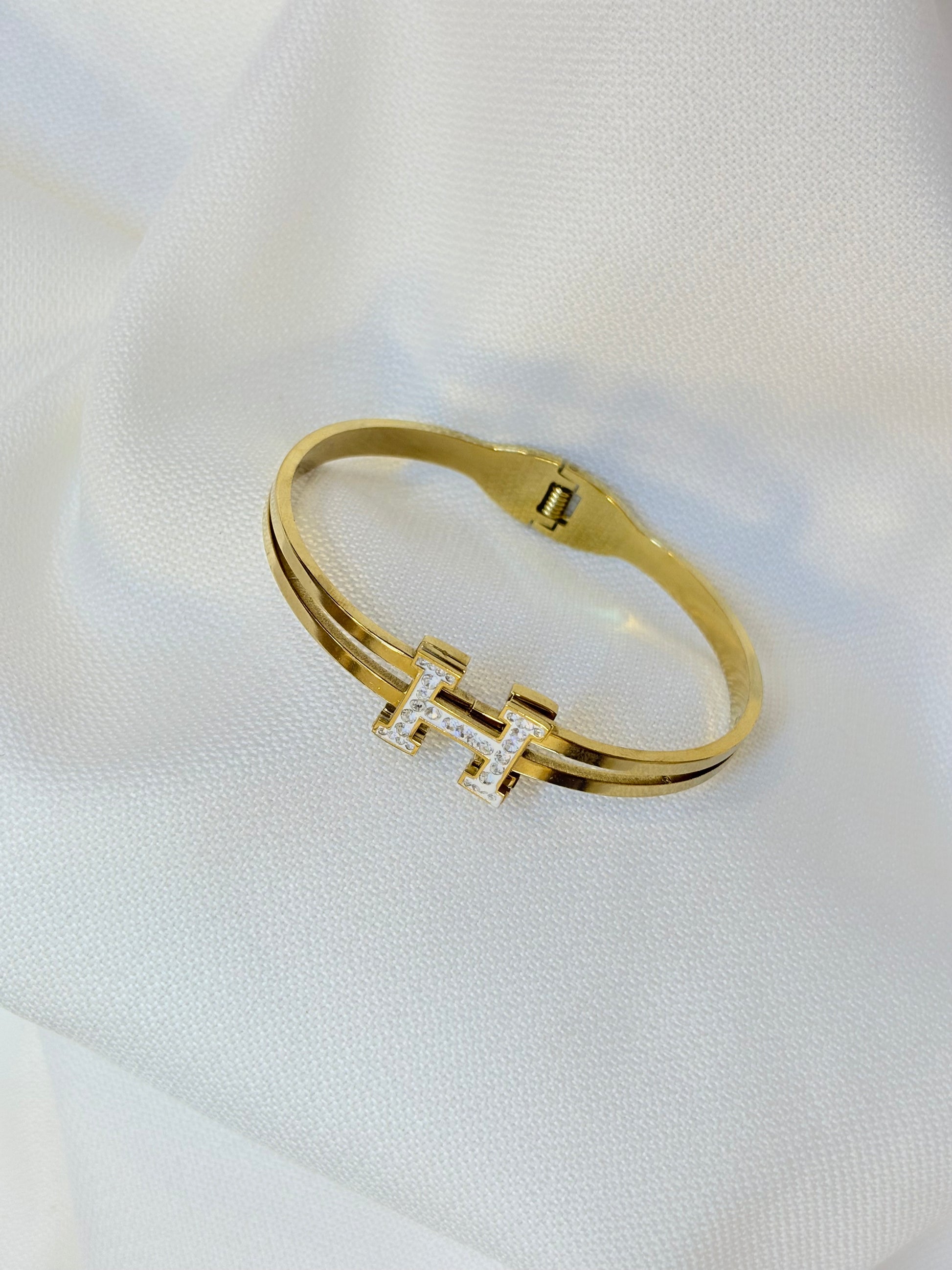 Stainless steel Gold cuff
