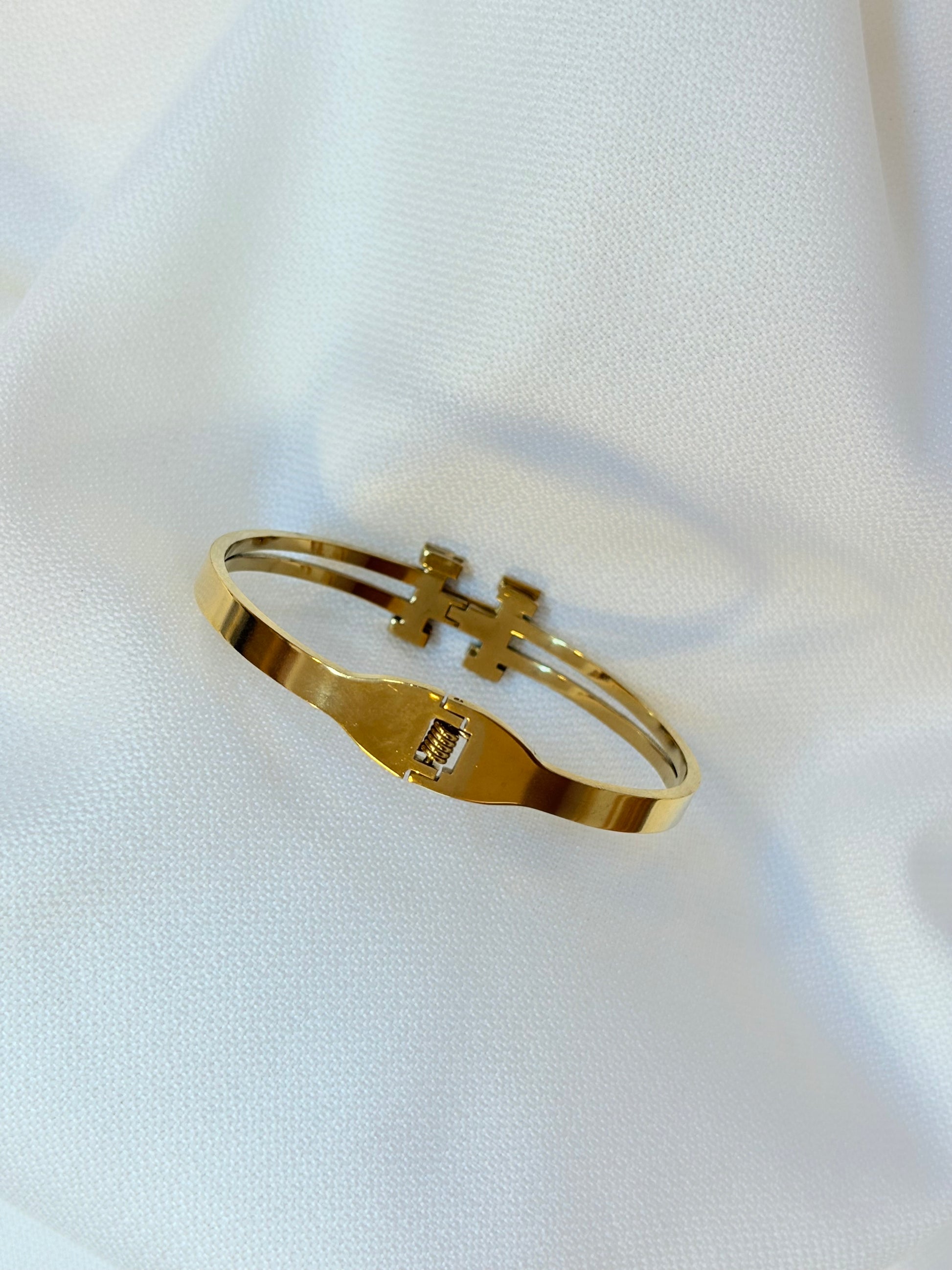 Stainless steel Gold cuff