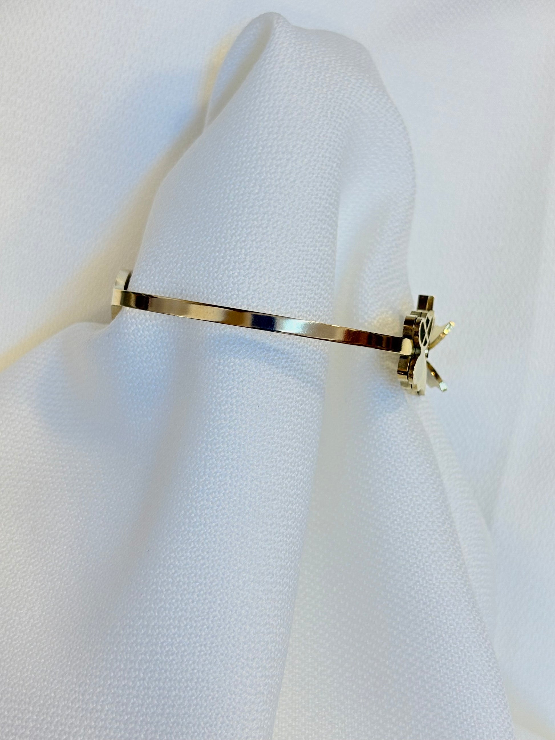 Stainless Steel Butterfly Waves Cuff