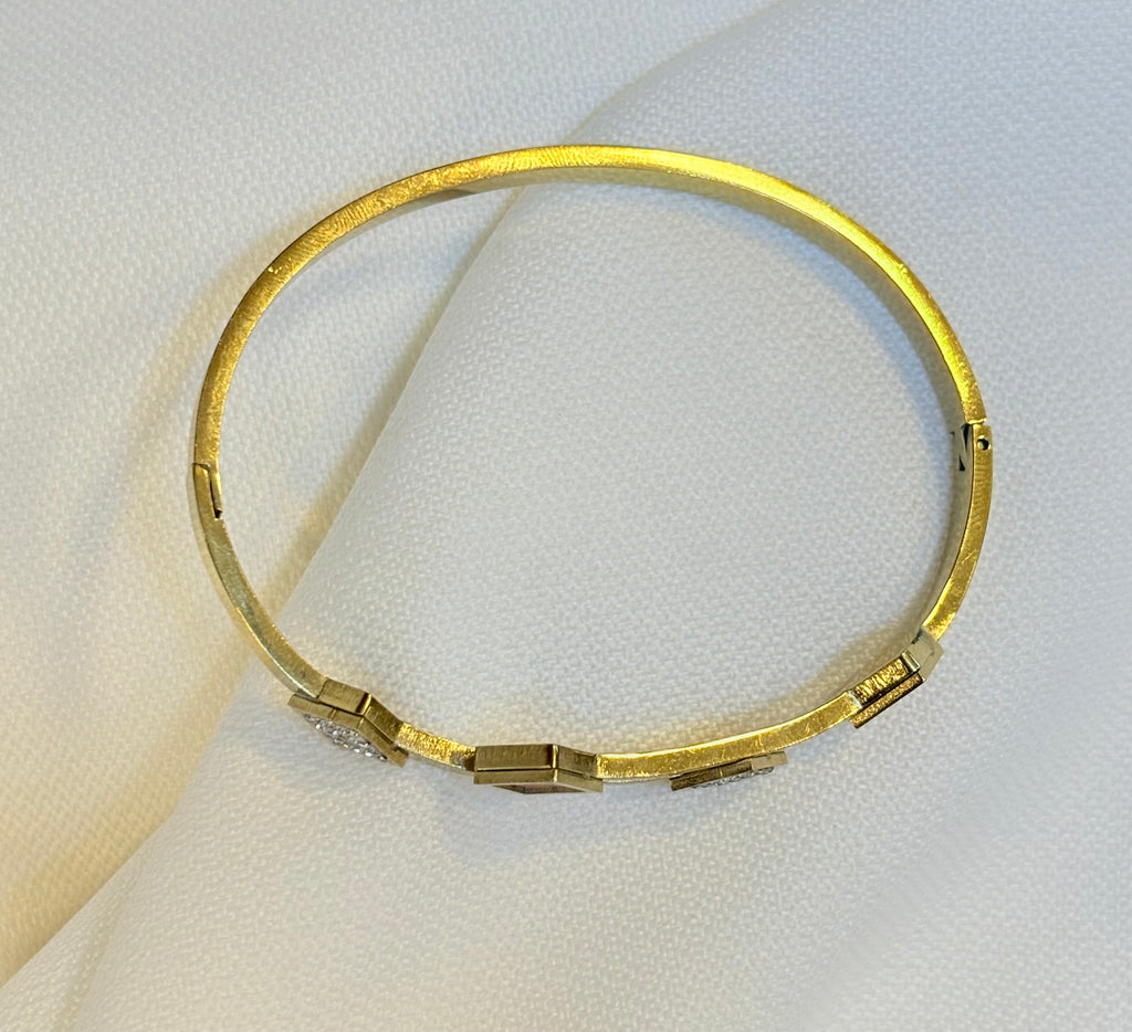 Stainless Steel Mosaic Cuff