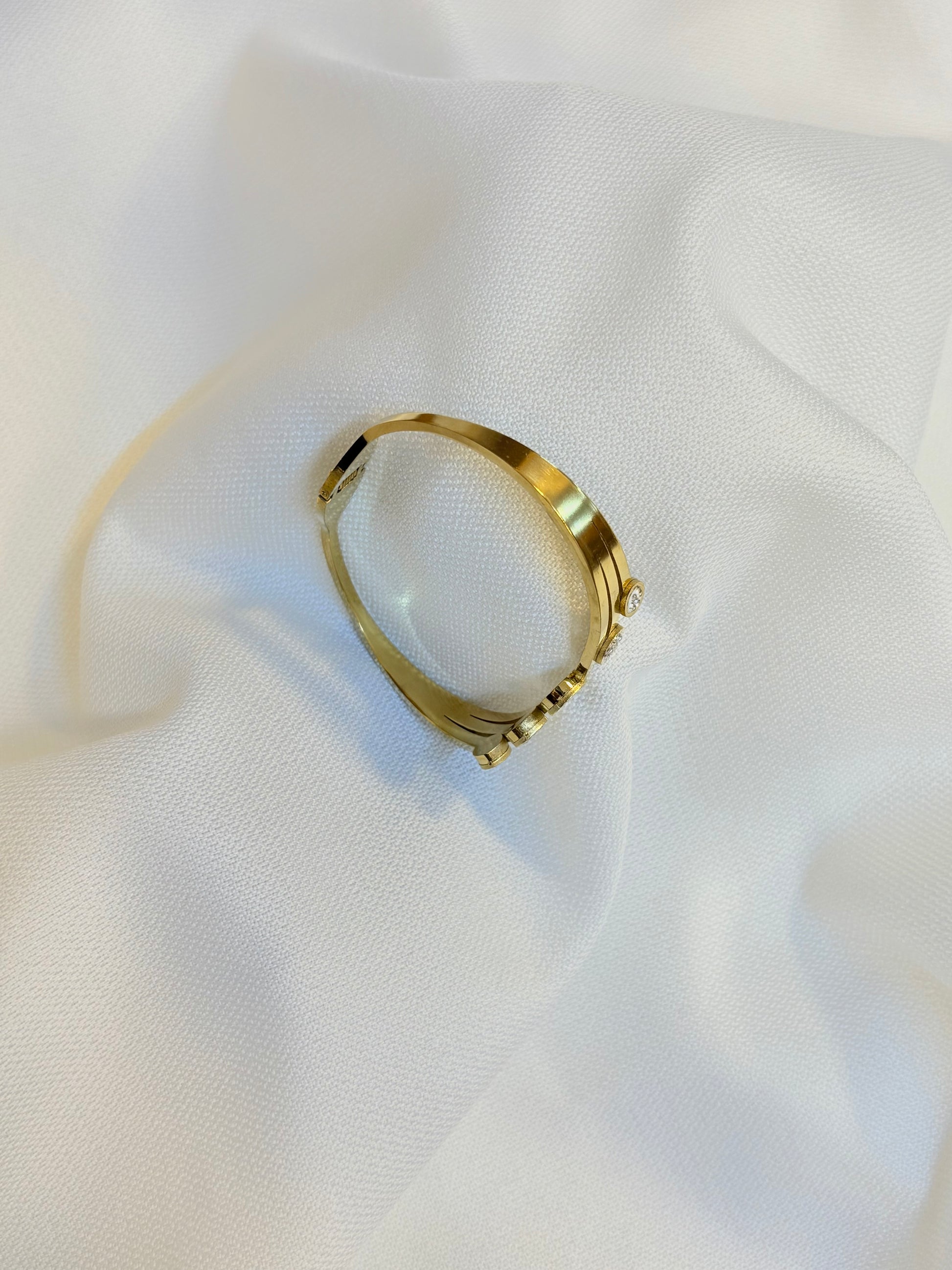 Stainless steel Gold cuff