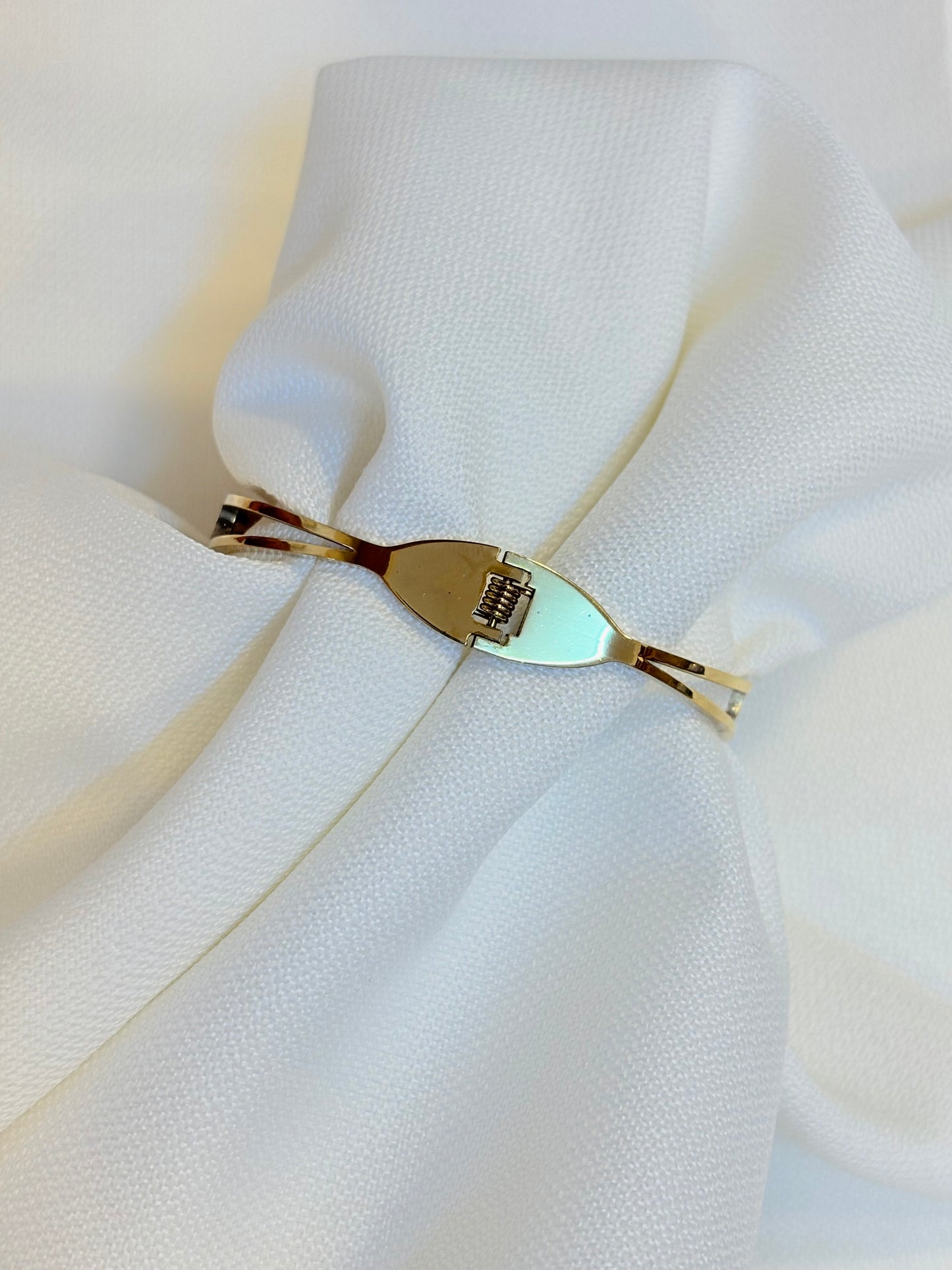 Stainless Steel Butterfly Lovers Cuff