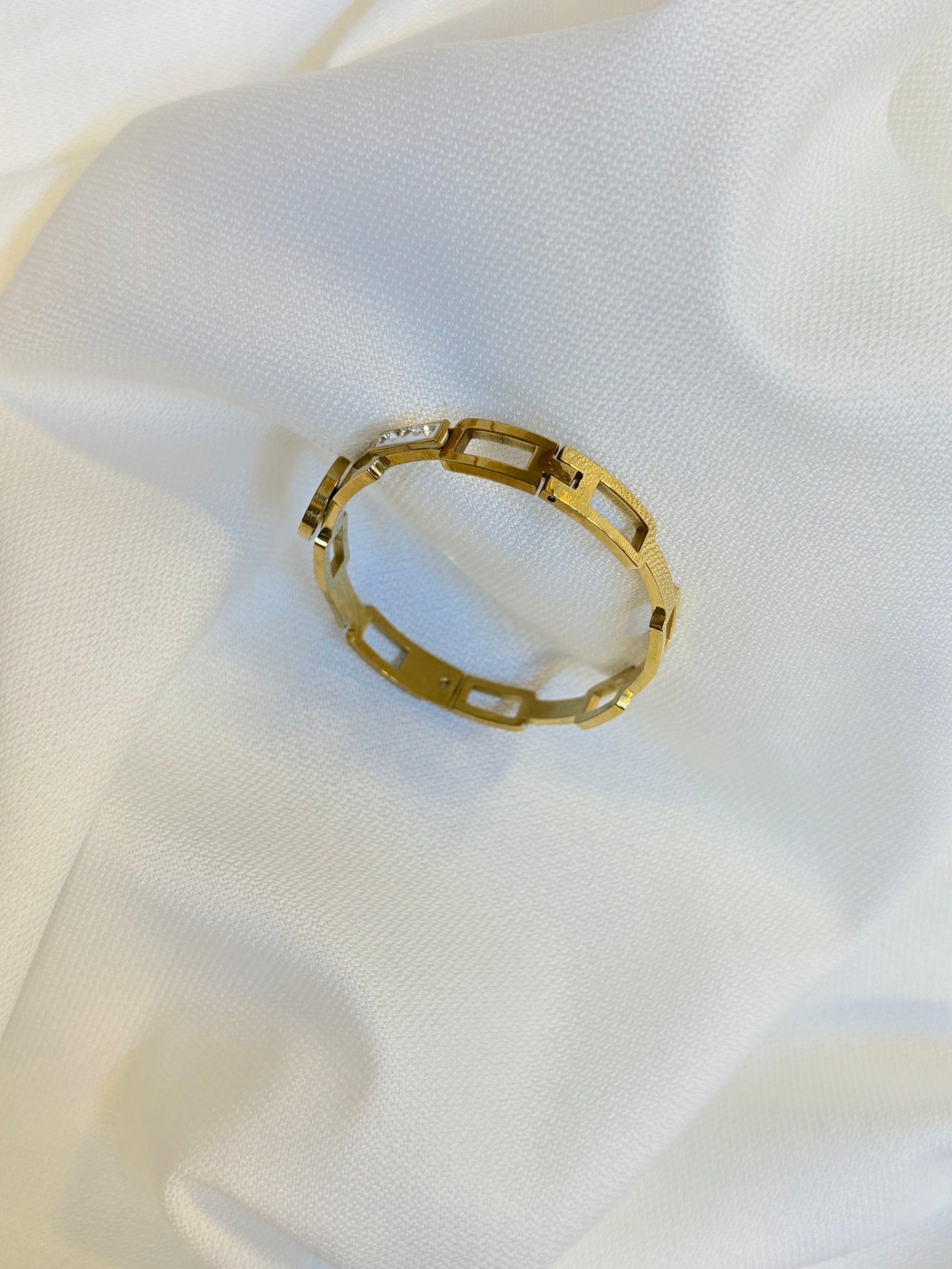 Stainless steel Gold cuff